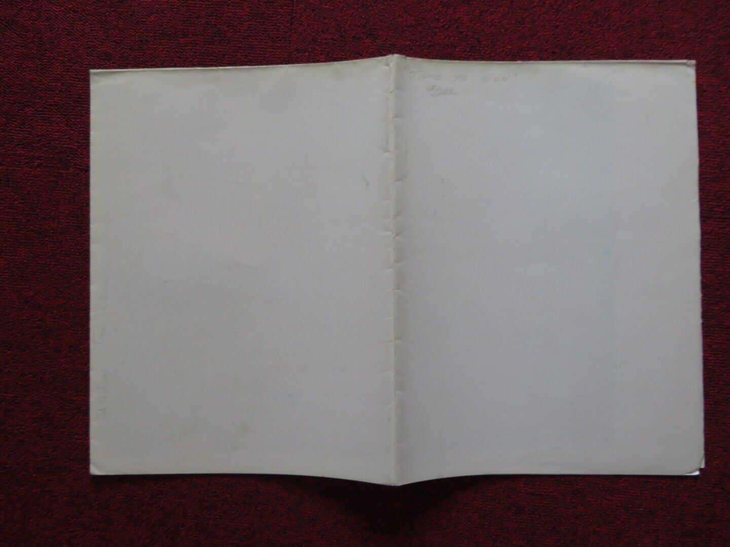 TIME TO RUN FOLDED US ONE SHEET POSTER EDD NELSON RANDALL CARVER 1973 Movie posters