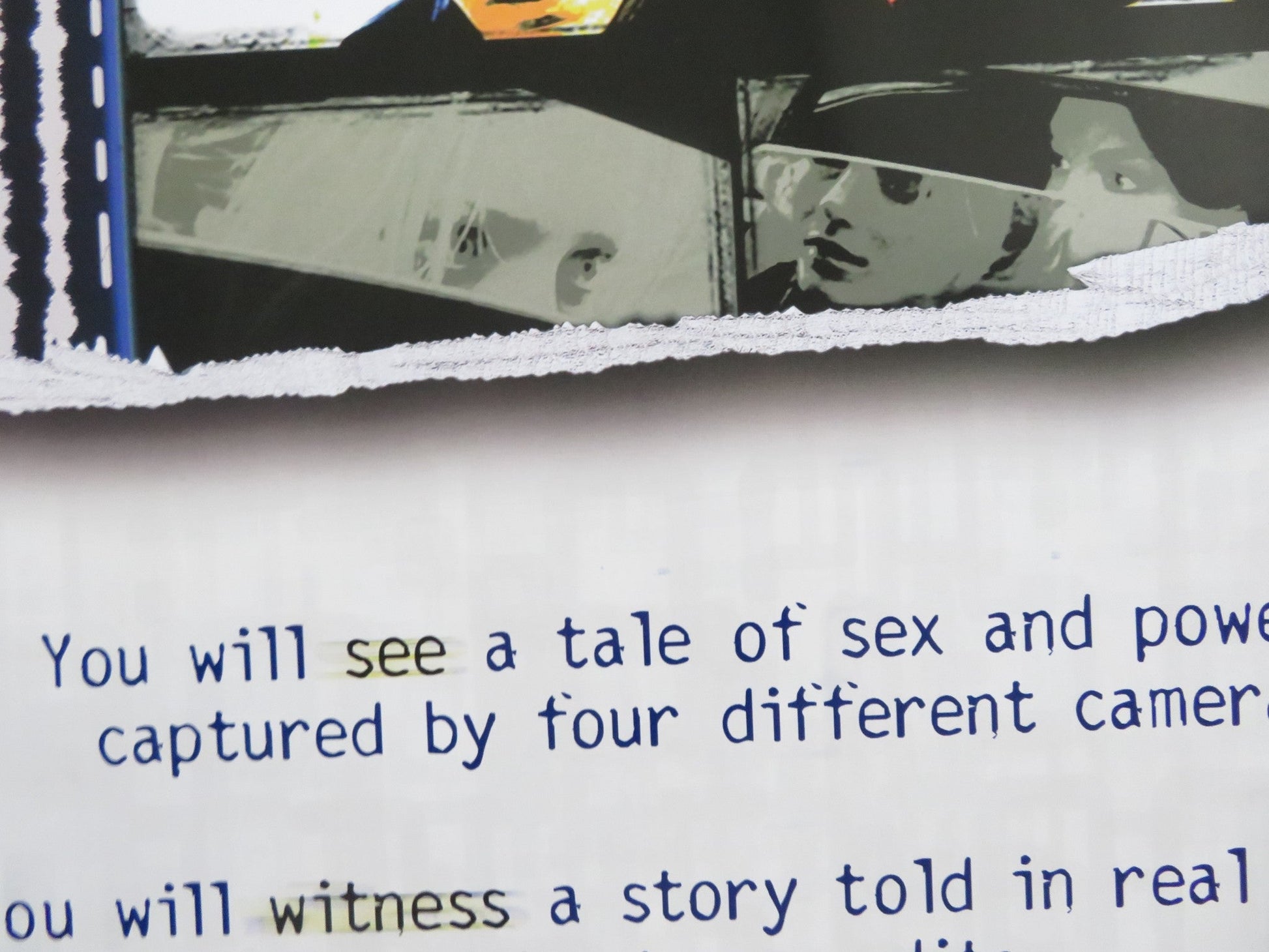 TIMECODE US ONE SHEET ROLLED POSTER SALMA HAYEK HOLLY HUNTER 2000 Rendezvous Cinema Movie posters