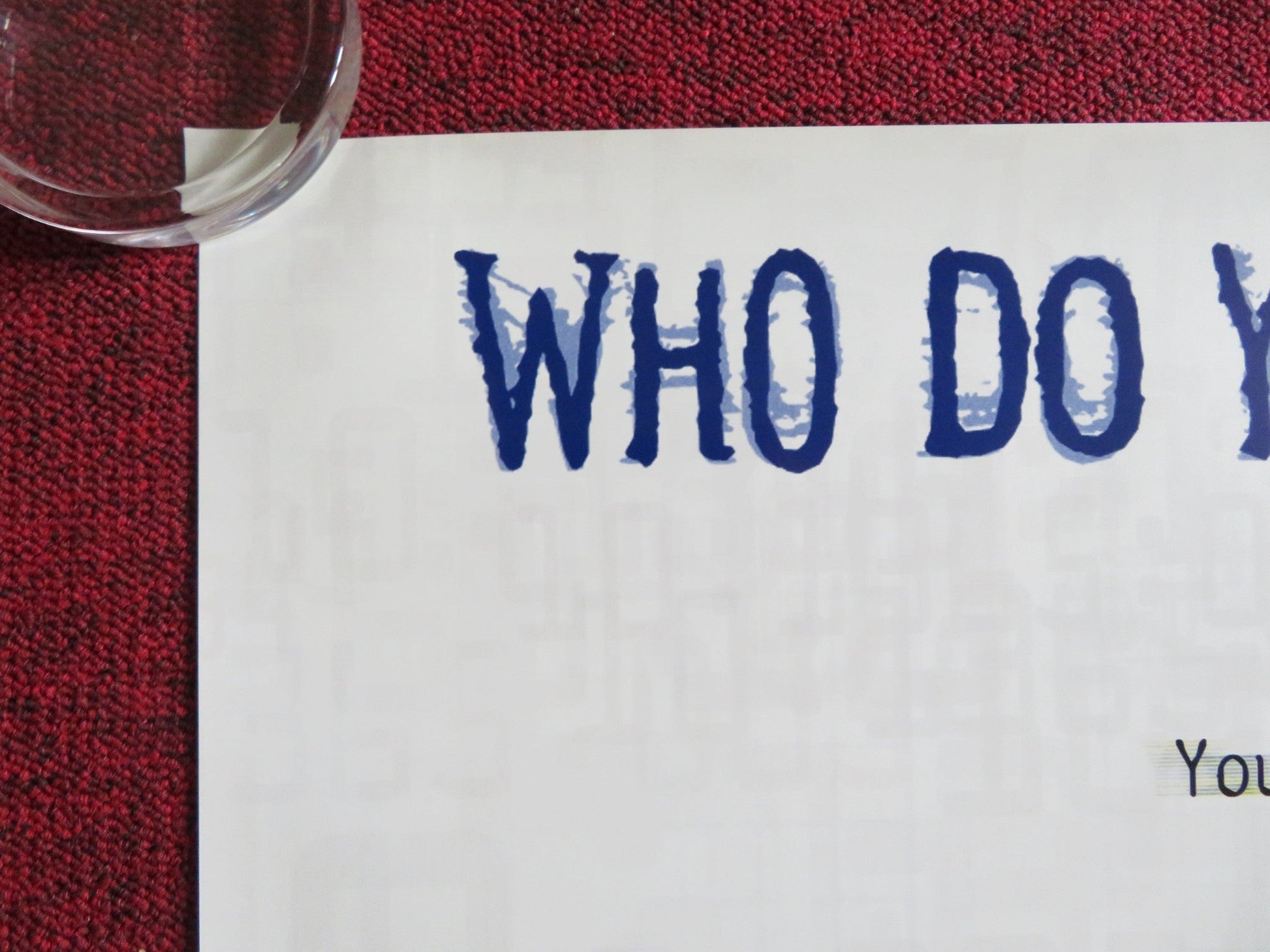 TIMECODE US ONE SHEET ROLLED POSTER SALMA HAYEK HOLLY HUNTER 2000 Rendezvous Cinema Movie posters