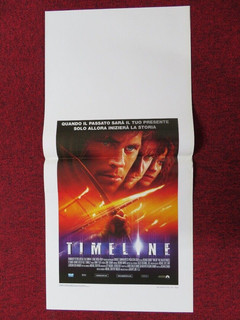 TIMELINE ITALIAN LOCANDINA (27.5"x13") POSTER G BUTLER BILLY CONNOLLY 2003 Movie posters