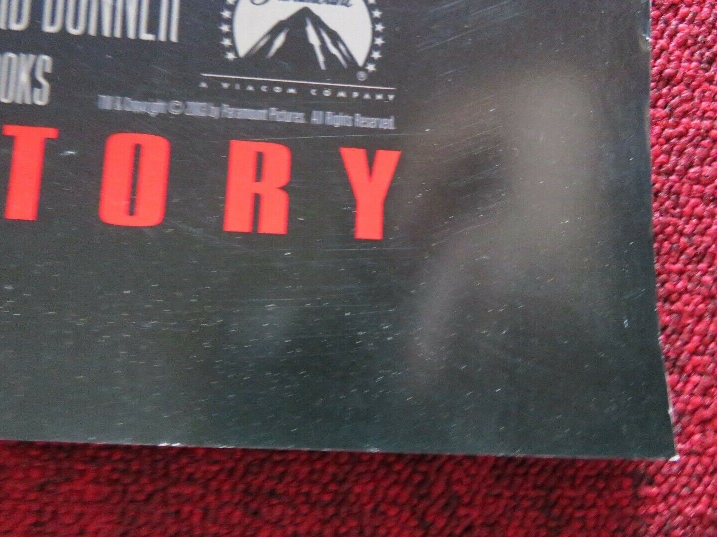 TIMELINE US ONE SHEET ROLLED POSTER PAUL WALKER FRANCES O'CONNOR 2003 Movie posters