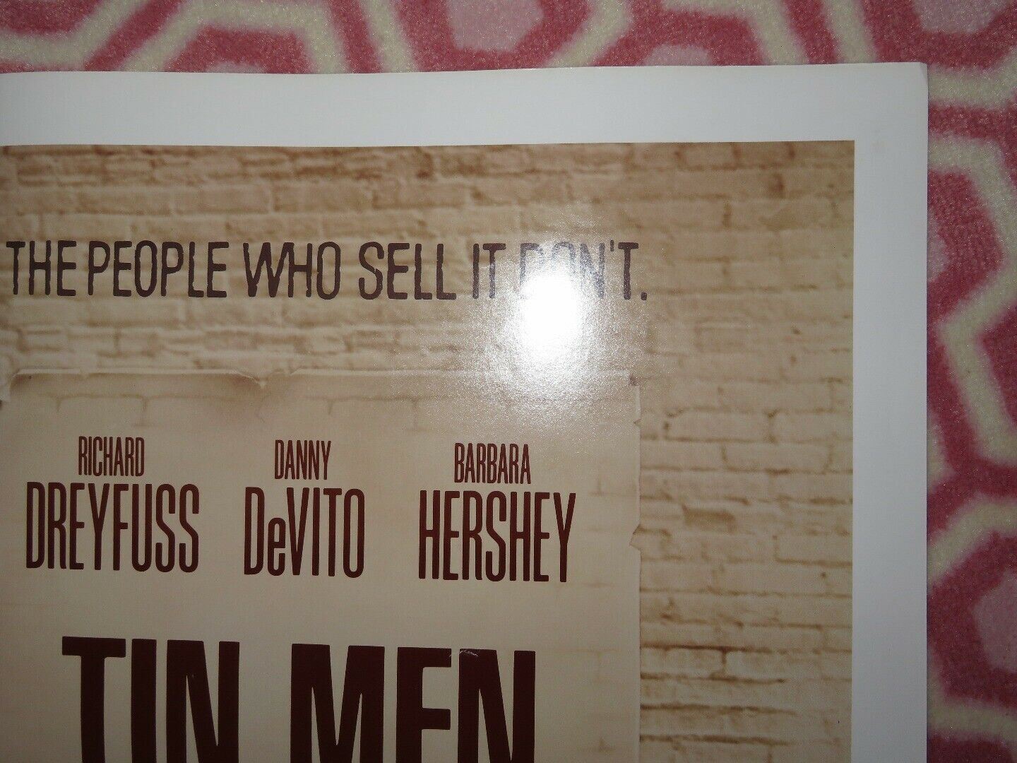 TIN MEN FOLDED US ONE SHEET POSTER RICHARD DREYFUSS DANNY DEVITO 1987 - Rendezvous Cinema