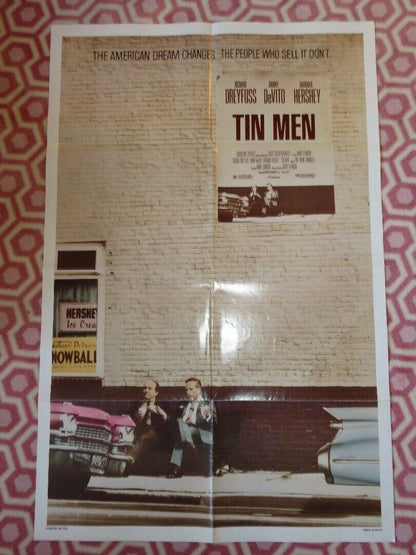 TIN MEN FOLDED US ONE SHEET POSTER RICHARD DREYFUSS DANNY DEVITO 1987 - Rendezvous Cinema
