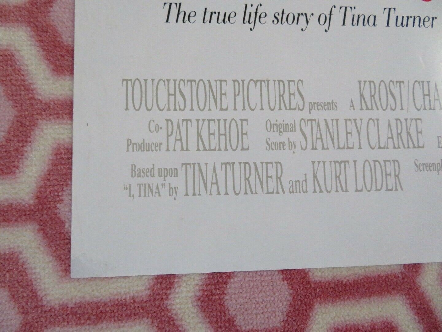 TINA WHAT'S LOVE GOT TO DO WITH IT ONE SHEET (27"x 41") POSTER TINA TURNER 1993 Movie posters