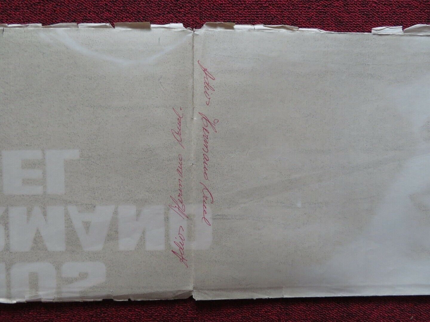 TIS A PITY SHE'S A WHORE FOLDED ARGENTINA ONE SHEET POSTER CHARLOTTE RAMPLING - Rendezvous Cinema