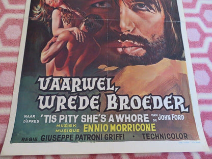 TIS PITY SHE'S A WHORE BELGIUM (21"x 14") POSTER CHARLOTTE RAMPLING 1971 Movie posters