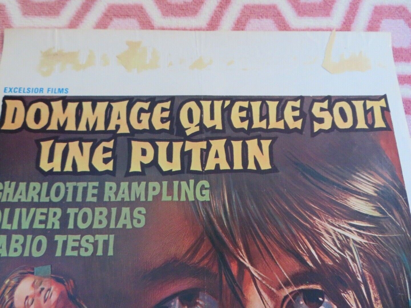 TIS PITY SHE'S A WHORE BELGIUM (21"x 14") POSTER CHARLOTTE RAMPLING 1971 Movie posters