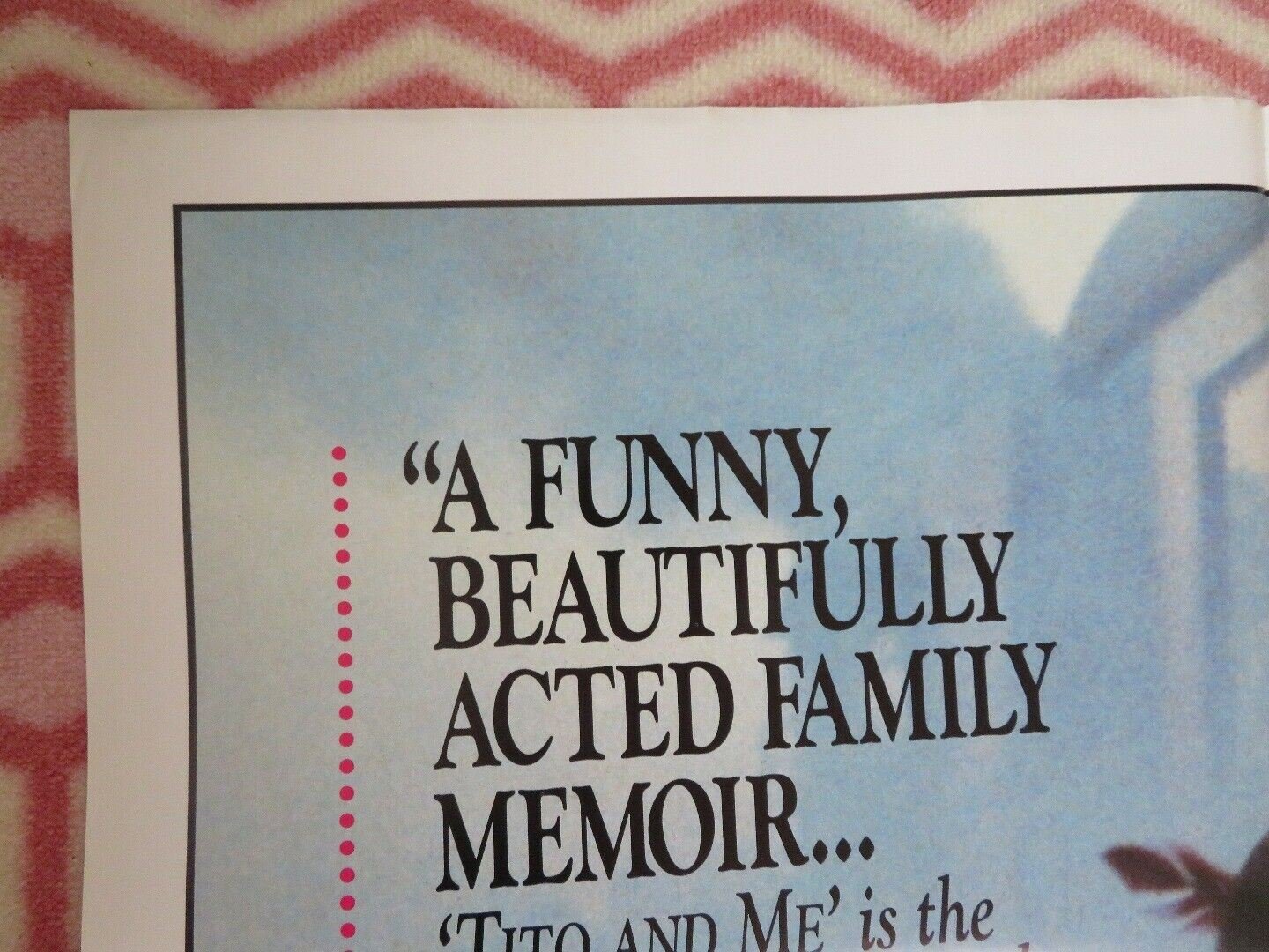 TITO AND ME FOLDED US ONE SHEET POSTER DIMITRIE VOJNOV LAZAR RISTOVSKI 1993 Movie posters