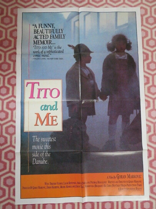 TITO AND ME FOLDED US ONE SHEET POSTER DIMITRIE VOJNOV LAZAR RISTOVSKI 1993 Movie posters
