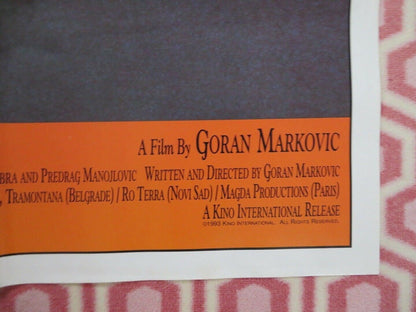 TITO AND ME FOLDED US ONE SHEET POSTER DIMITRIE VOJNOV LAZAR RISTOVSKI 1993 Movie posters