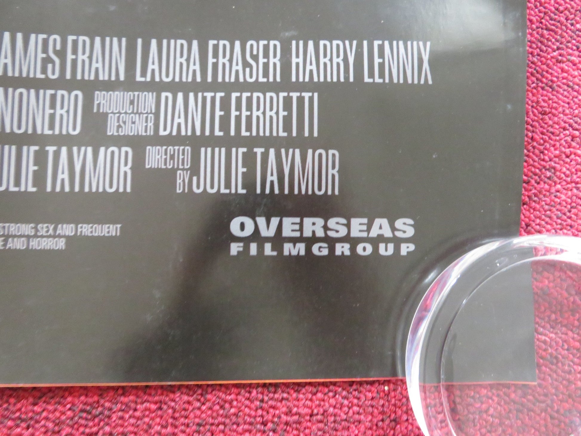 TITUS UK QUAD (30"x 40") ROLLED POSTER ANTHONY HOPKINS JESSICA LANGE 1999 Rendezvous Cinema Movie posters