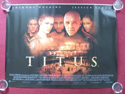 TITUS UK QUAD (30"x 40") ROLLED POSTER ANTHONY HOPKINS JESSICA LANGE 1999 Rendezvous Cinema Movie posters