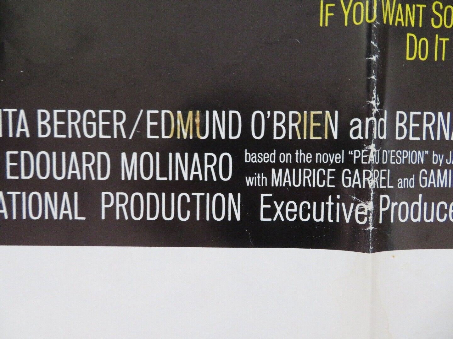 TO COMMIT A MURDER FOLDED US ONE SHEET POSTER LOUIS JOURDAN SENTA BERGER 1969 Movie posters