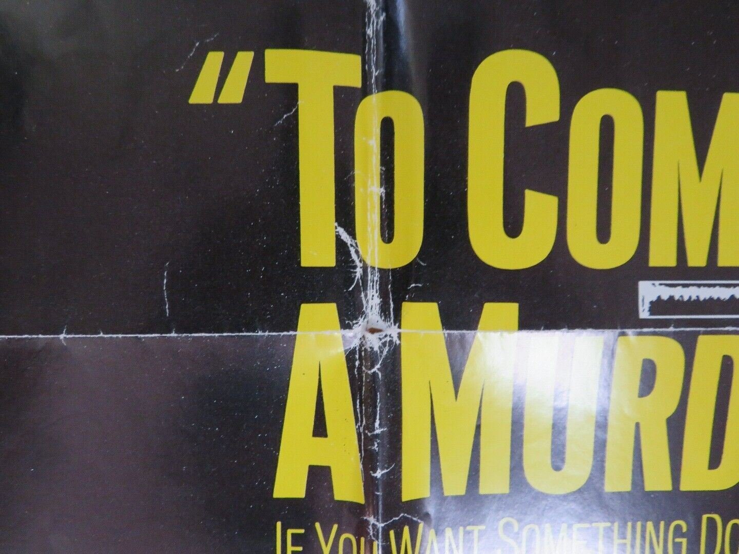 TO COMMIT A MURDER FOLDED US ONE SHEET POSTER LOUIS JOURDAN SENTA BERGER 1969 Movie posters