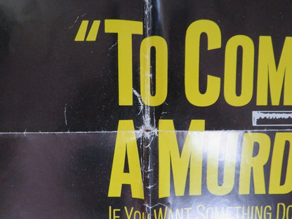 TO COMMIT A MURDER FOLDED US ONE SHEET POSTER LOUIS JOURDAN SENTA BERGER 1969 Movie posters