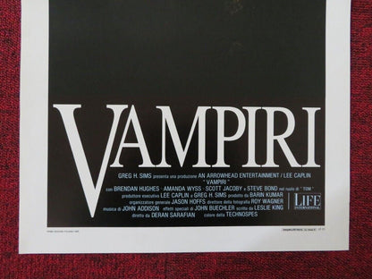 TO DIE FOR ITALIAN LOCANDINA (27.5"x13") POSTER DERAN SARAFIAN B HUGHES 1989 Movie posters