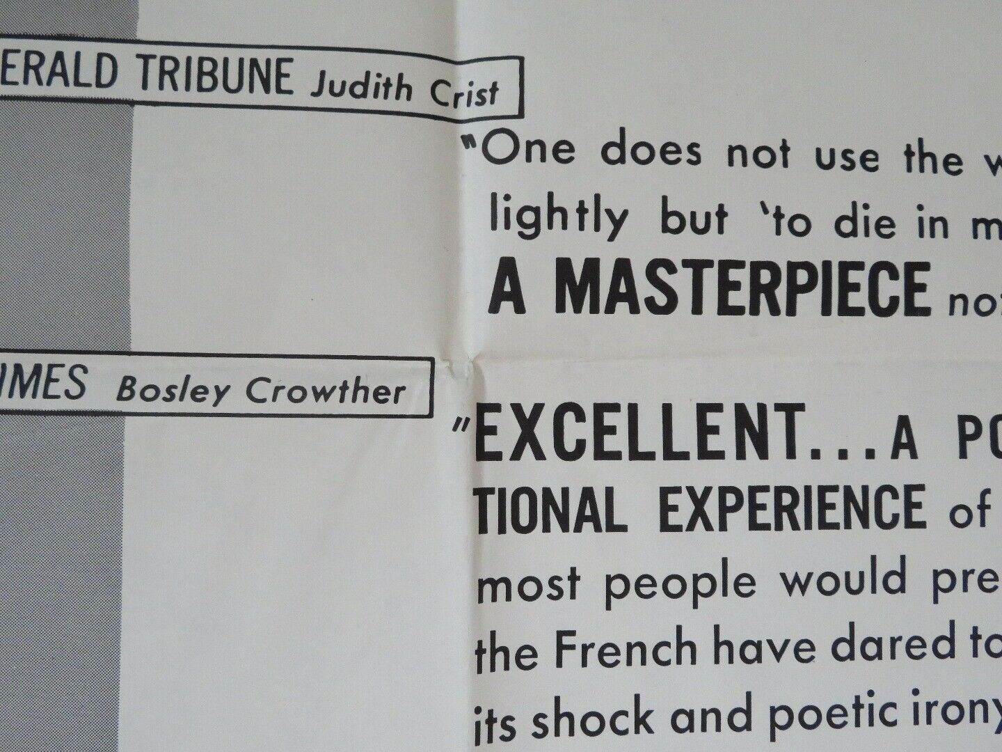 TO DIE IN MADRID FOLDED US ONE SHEET POSTER FREDERIC ROSSIF 1963 Movie posters