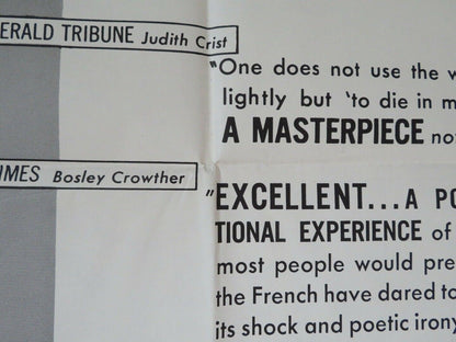 TO DIE IN MADRID FOLDED US ONE SHEET POSTER FREDERIC ROSSIF 1963 Movie posters