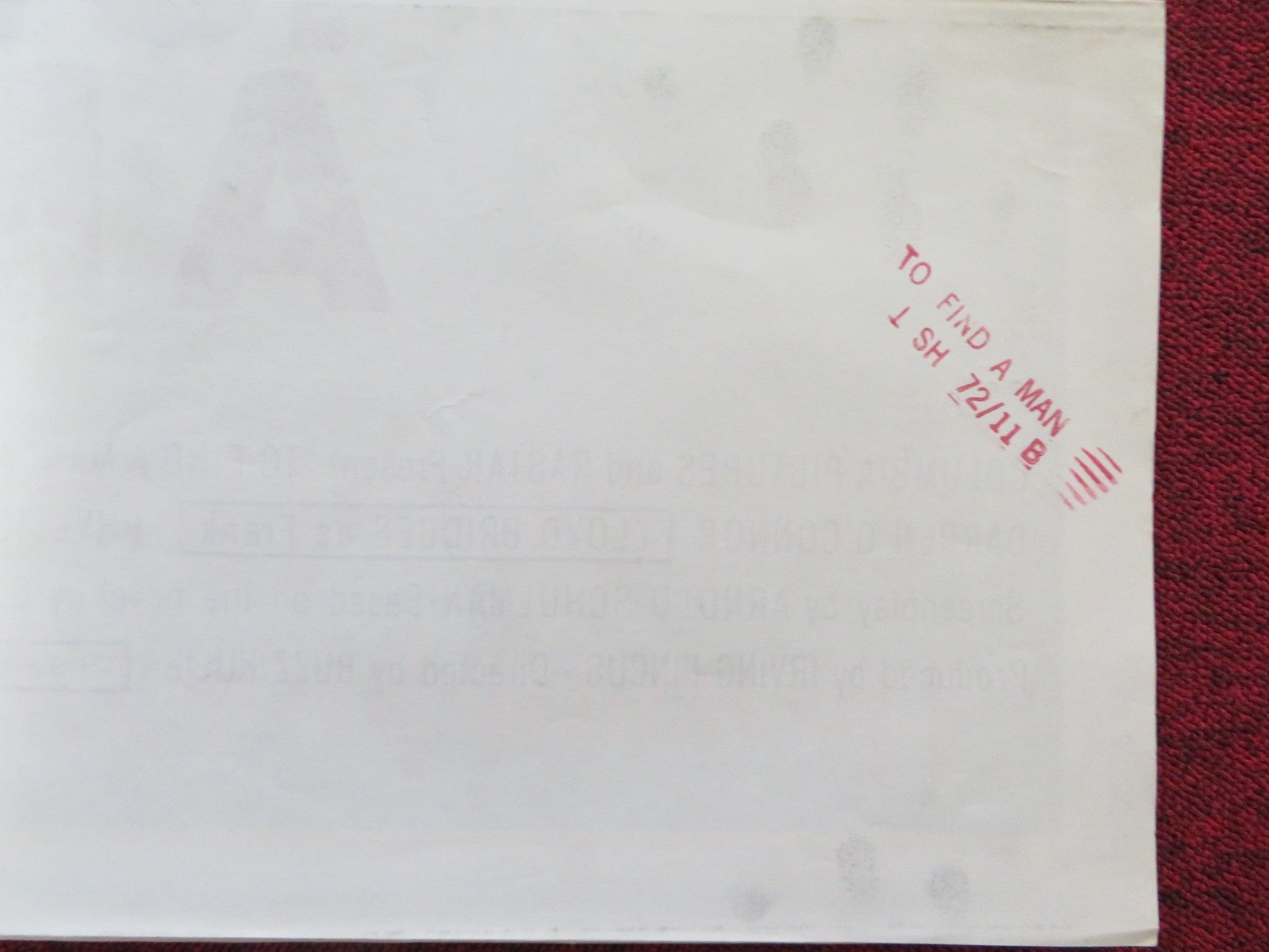 TO FIND A MAN FOLDED US ONE SHEET POSTER PAMELA SUE MARTIN DARREN O'CONNOR 1971 Rendezvous Cinema Movie posters