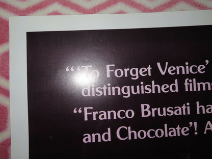 TO FORGET VENICE FOLDED US ONE SHEET POSTER ERLAND JOSEPHSON 1980 Movie posters