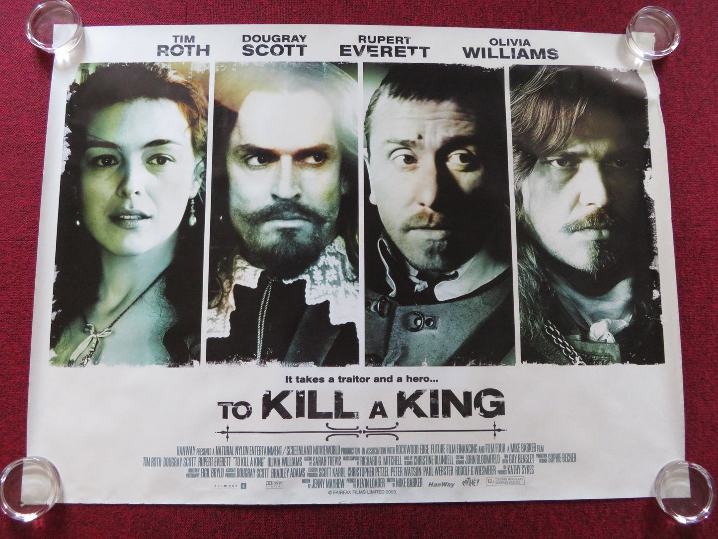 TO KILL A KING QUAD (30"x 40") ROLLED POSTER TIM ROTH DOUGRAY SCOTT 2003 Rendezvous Cinema Movie posters