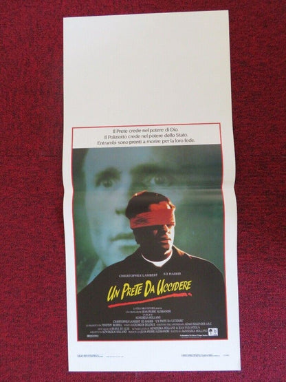 TO KILL A PRIEST ITALIAN LOCANDINA (27.5"x13") POSTER ED HARRIS 1988 - Rendezvous Cinema
