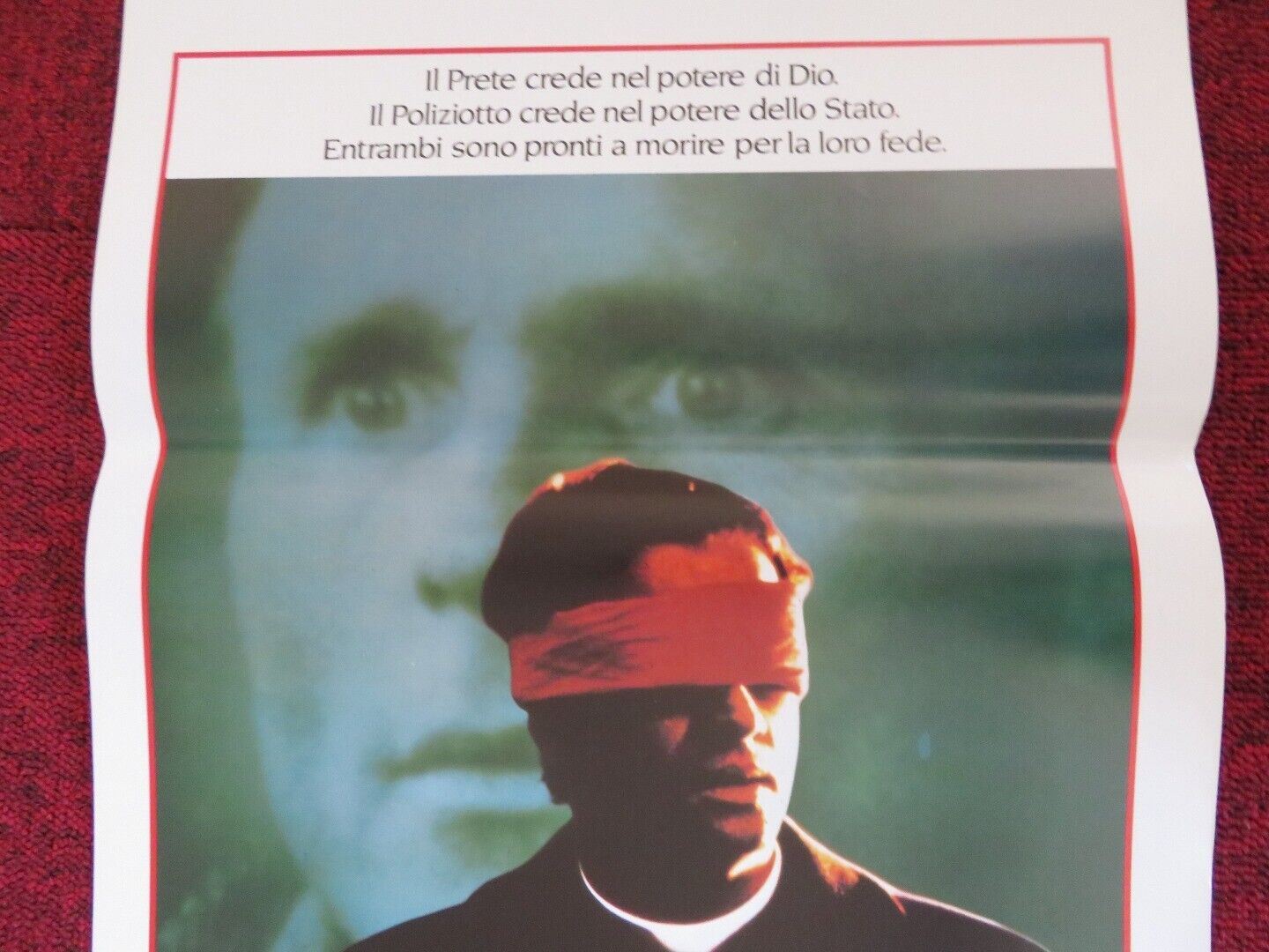 TO KILL A PRIEST ITALIAN LOCANDINA (27.5"x13") POSTER ED HARRIS 1988 - Rendezvous Cinema