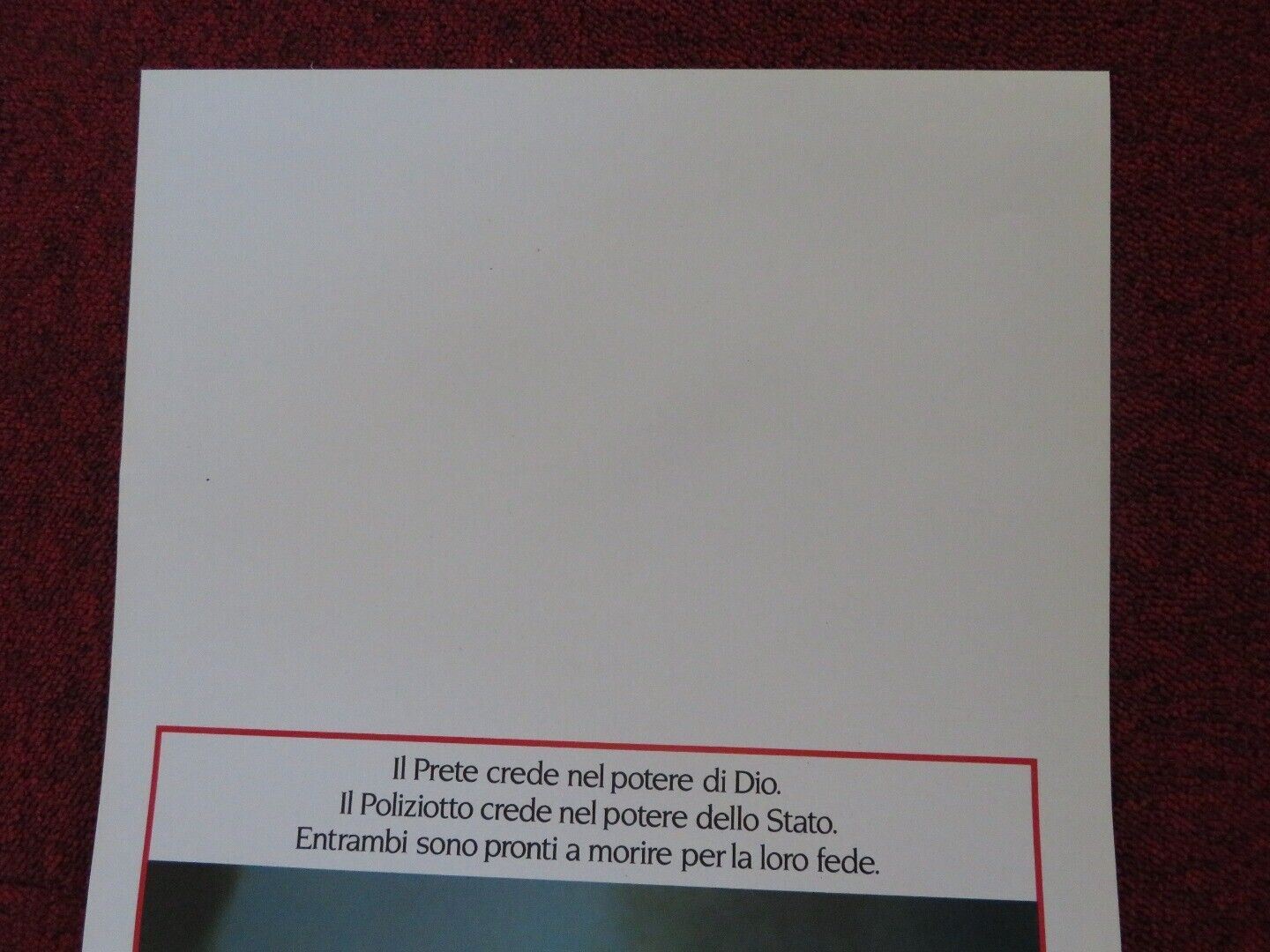 TO KILL A PRIEST ITALIAN LOCANDINA (27.5"x13") POSTER ED HARRIS 1988 - Rendezvous Cinema