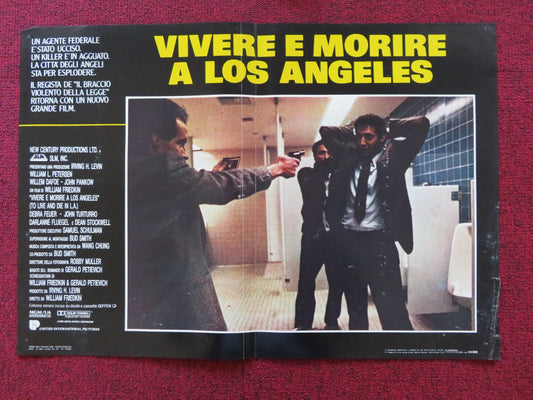 TO LIVE AND DIE IN L.A - E ITALIAN FOTOBUSTA POSTER WILLEM DAFOE TURTURRO 1985 Rendezvous Cinema Movie posters