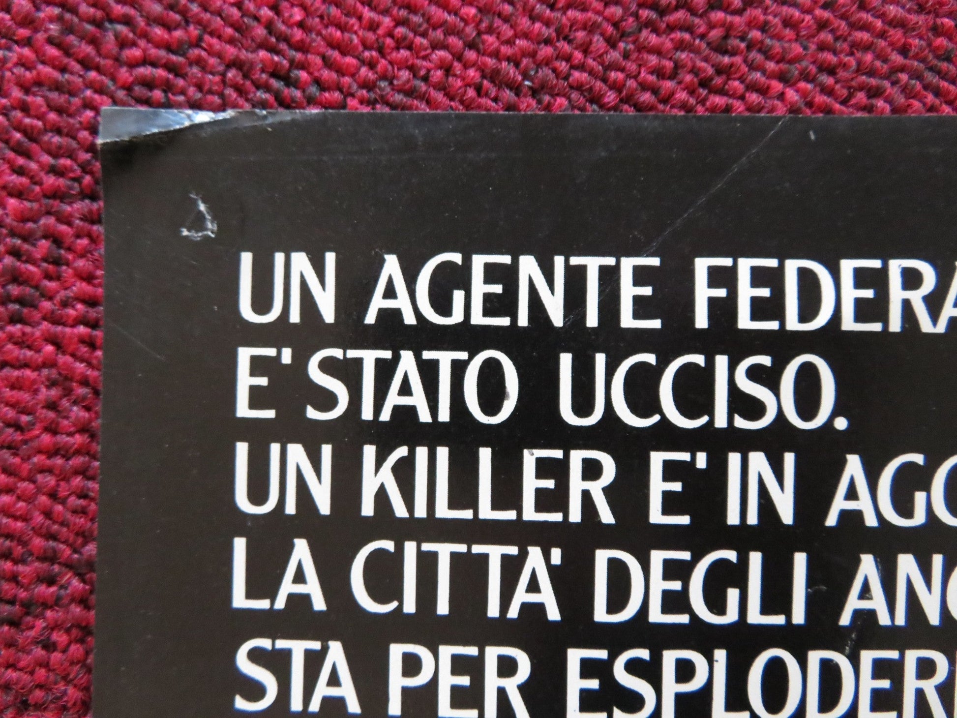 TO LIVE AND DIE IN L.A - E ITALIAN FOTOBUSTA POSTER WILLEM DAFOE TURTURRO 1985 Rendezvous Cinema Movie posters