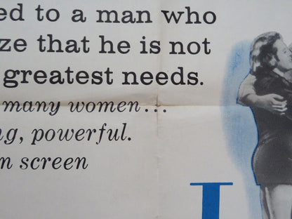 TO LOVE AND BE LOVED FOLDED US ONE SHEET POSTER BARBARA RUTTING 1960 Movie posters