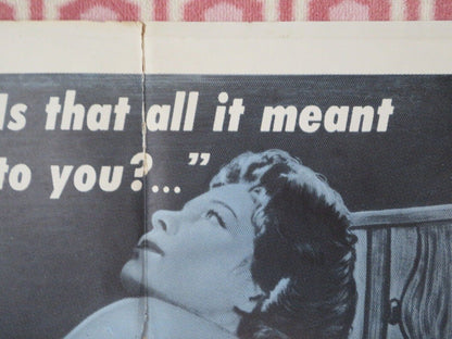 TO LOVE AND BE LOVED FOLDED US ONE SHEET POSTER BARBARA RUTTING 1960 Movie posters