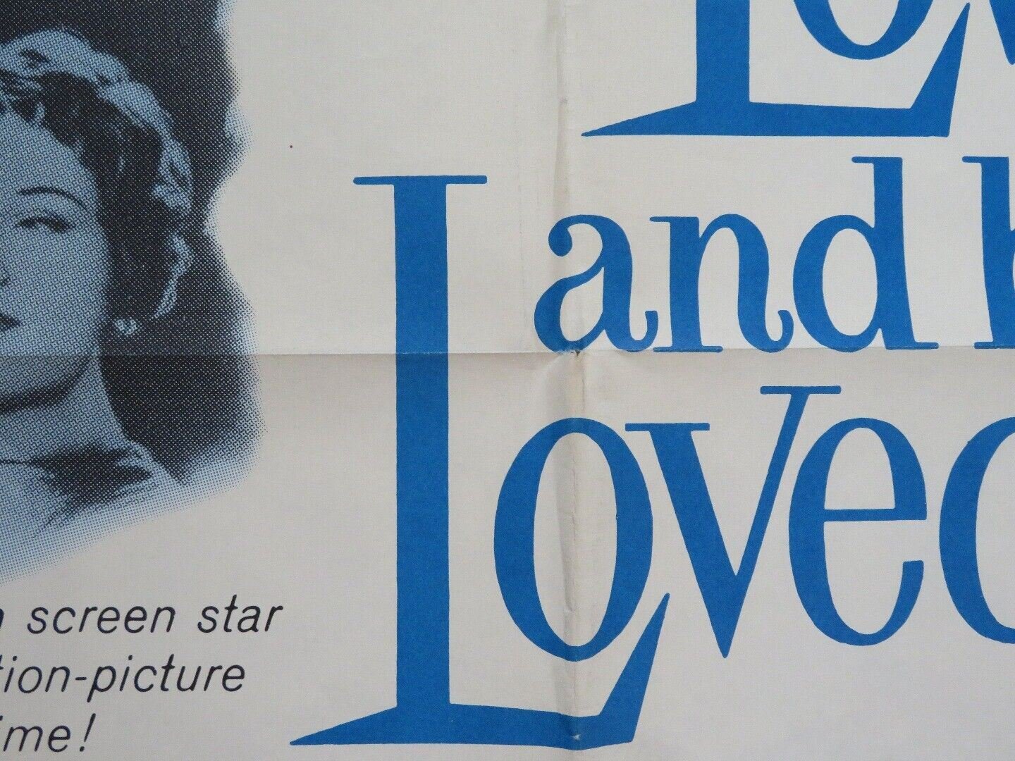 TO LOVE AND BE LOVED FOLDED US ONE SHEET POSTER BARBARA RUTTING 1960 Movie posters