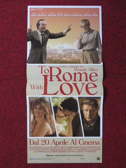 TO ROME WITH LOVE ITALIAN LOCANDINA POSTER WOODY ALLEN ALEC BALDWIN 2012 Rendezvous Cinema Movie posters