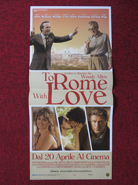 TO ROME WITH LOVE ITALIAN LOCANDINA POSTER WOODY ALLEN ALEC BALDWIN 2012 Rendezvous Cinema Movie posters