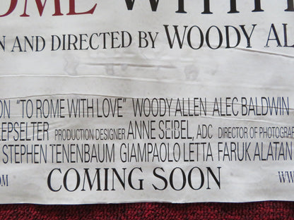TO ROME WITH LOVE UK QUAD ROLLED POSTER FLAVIO PARENTI ALISON PILL 2012 Rendezvous Cinema Movie posters
