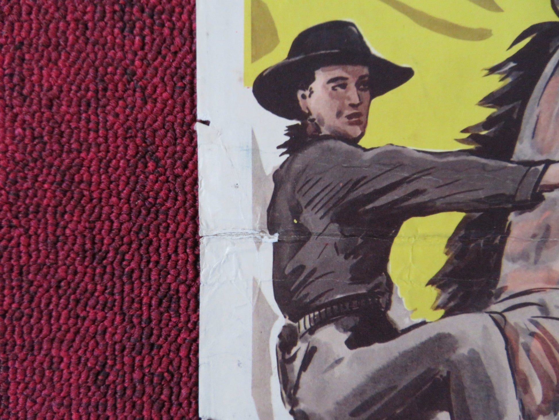 TO THE LAST MAN US INSERT (14"x 36") POSTER RANDOLPH SCOTT BARTON MACLANE 1950 Rendezvous Cinema Movie posters