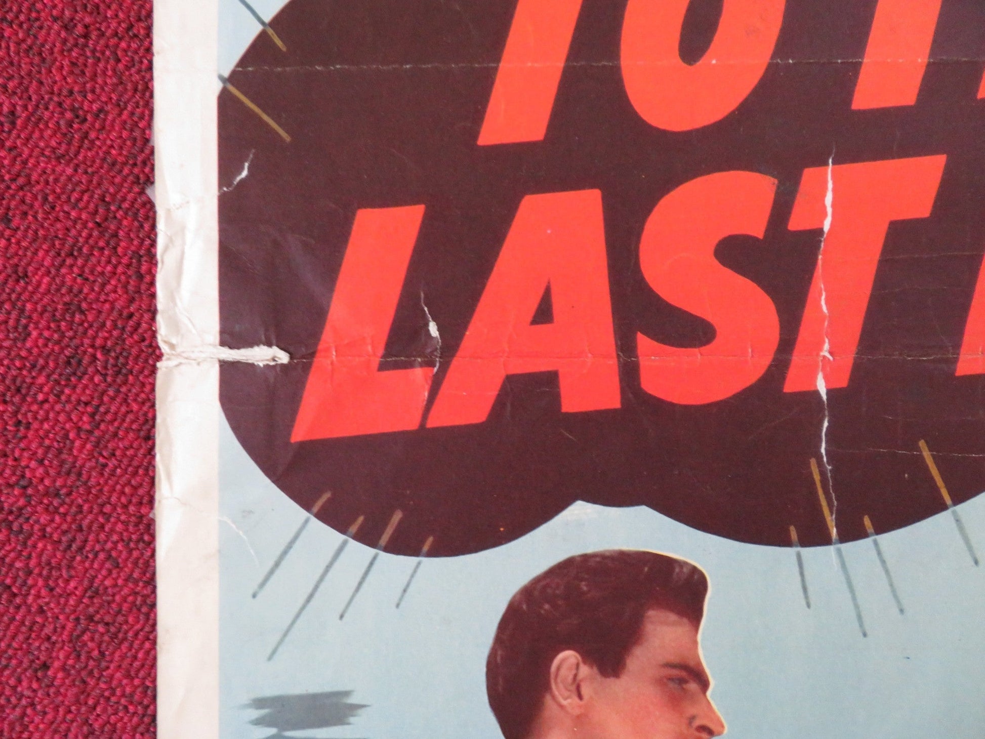 TO THE LAST MAN US INSERT (14"x 36") POSTER RANDOLPH SCOTT BARTON MACLANE 1950 Rendezvous Cinema Movie posters