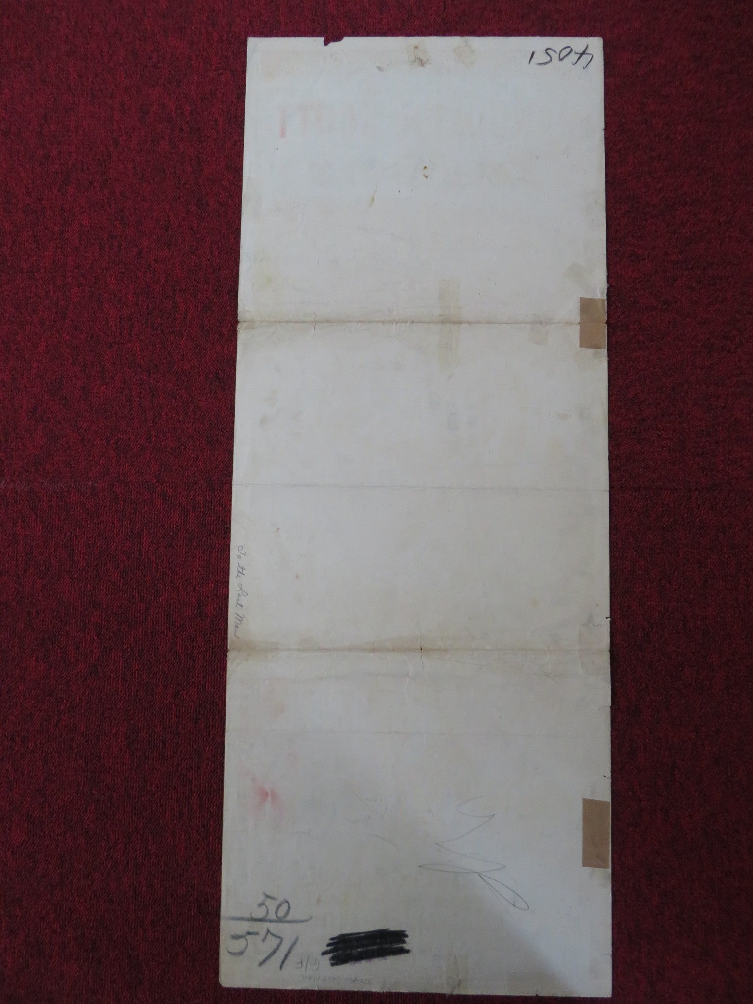 TO THE LAST MAN US INSERT (14"x 36") POSTER RANDOLPH SCOTT BARTON MACLANE 1950 Rendezvous Cinema Movie posters