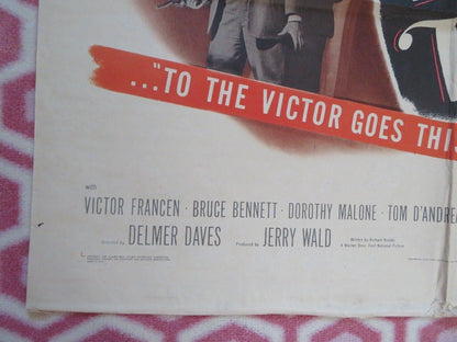 TO THE VICTOR FOLDED US ONE SHEET POSTER DENNIS MORGAN VIVECA LINDFORS 1948 Movie posters