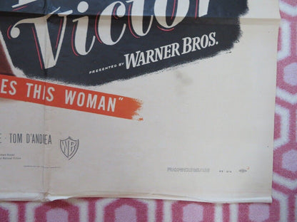 TO THE VICTOR FOLDED US ONE SHEET POSTER DENNIS MORGAN VIVECA LINDFORS 1948 Movie posters
