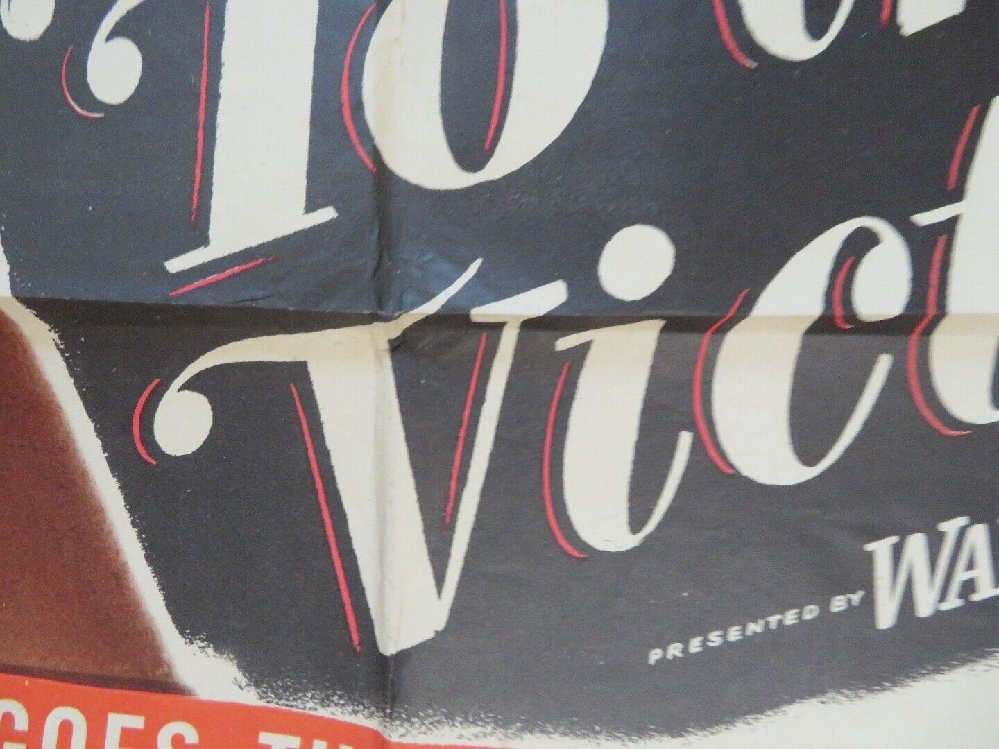 TO THE VICTOR FOLDED US ONE SHEET POSTER DENNIS MORGAN VIVECA LINDFORS 1948 Movie posters