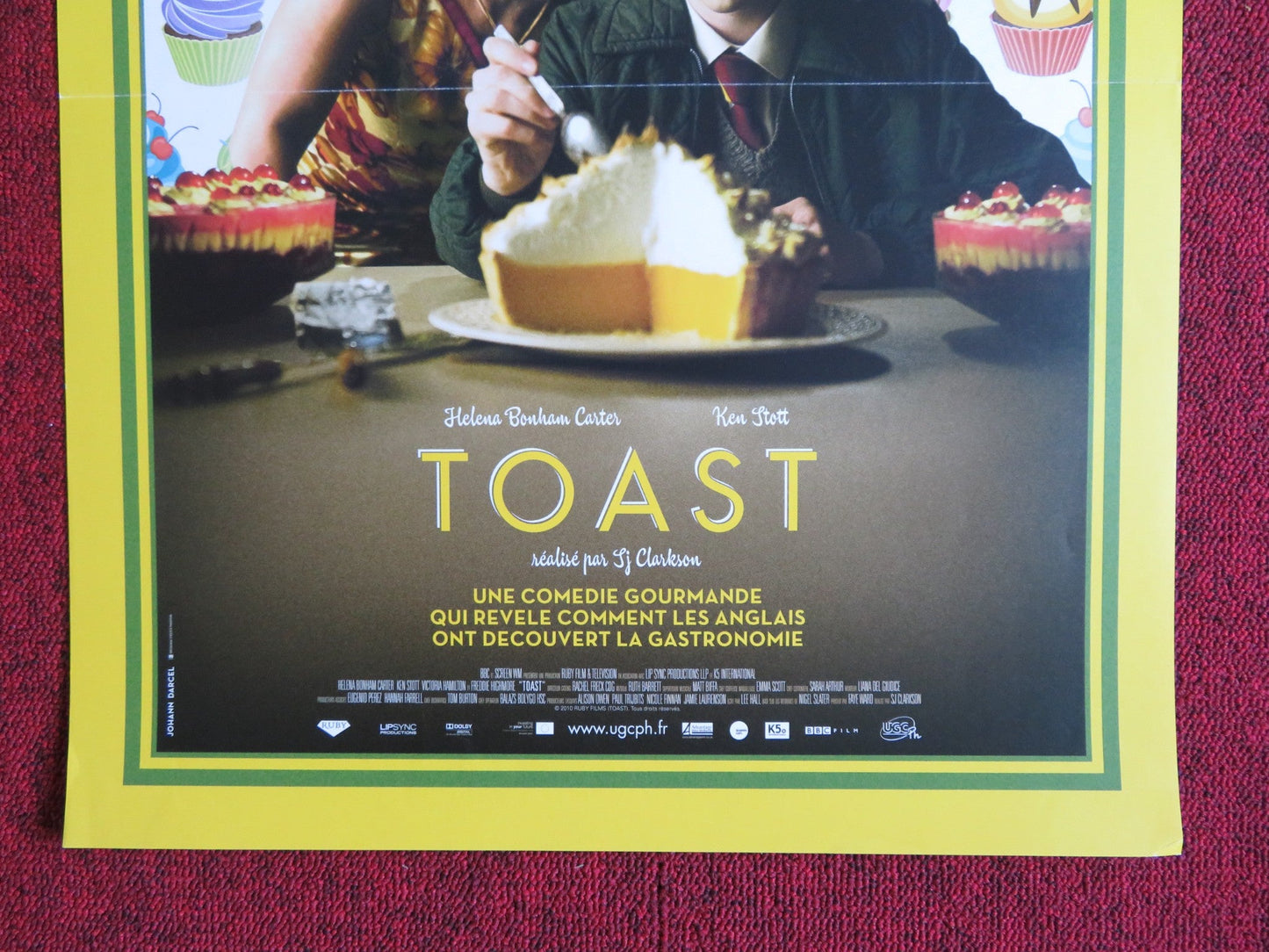 TOAST FRENCH (15.5" x 21") POSTER HELENA BONHAM CARTER KEN SCOTT 2010 Rendezvous Cinema Movie posters