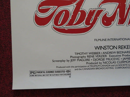 TOBY MCTEAGUE US ONE SHEET ROLLED POSTER WINSTON REKERT YANNICK BISSON 1986 Movie posters