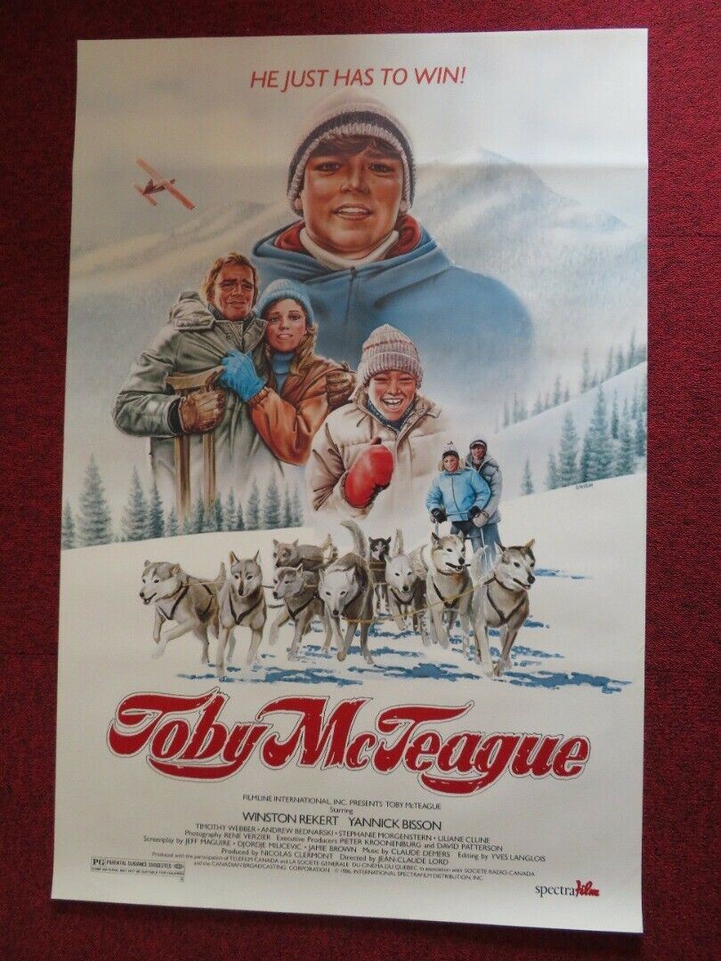 TOBY MCTEAGUE US ONE SHEET ROLLED POSTER WINSTON REKERT YANNICK BISSON 1986 Movie posters