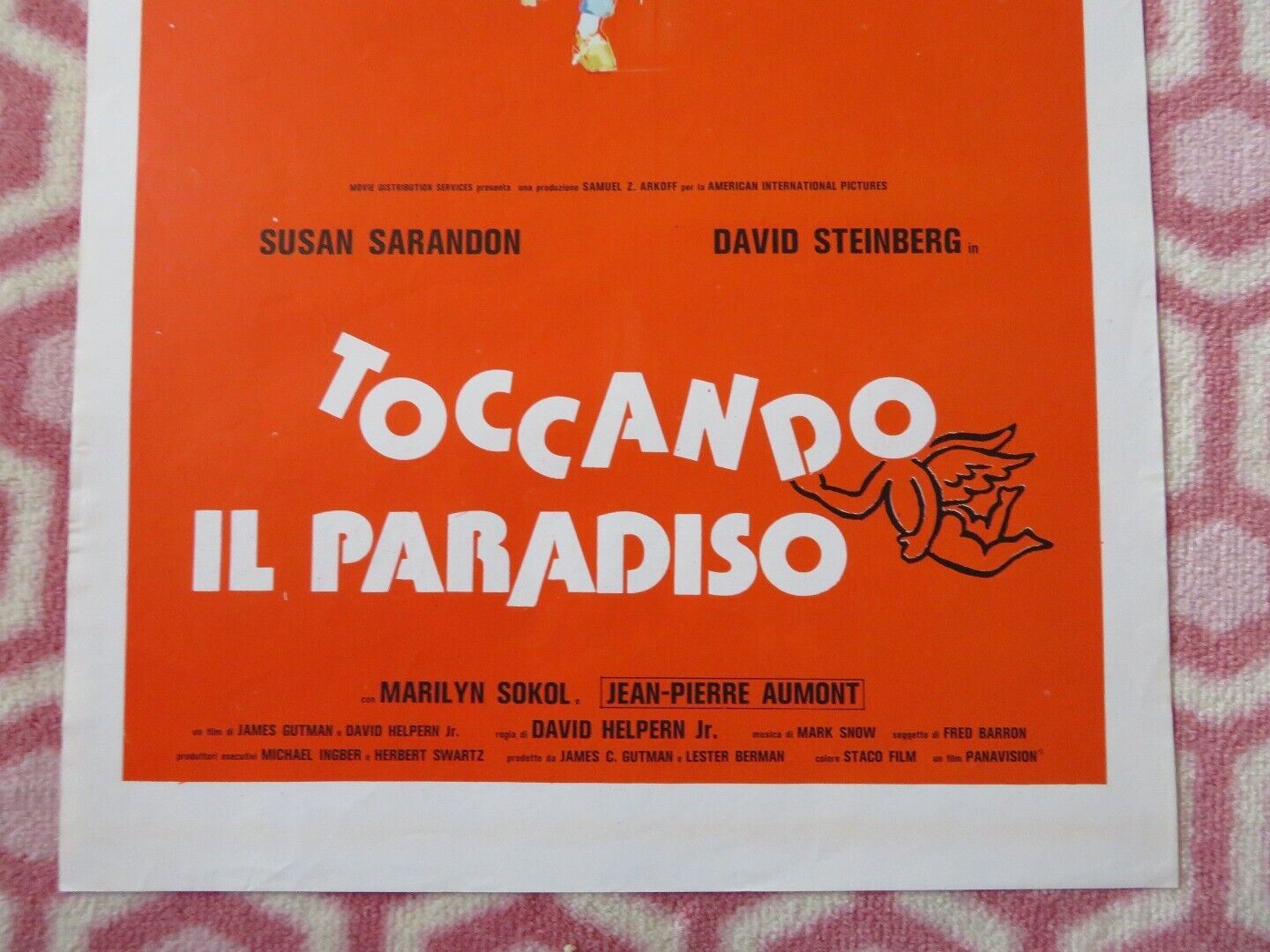 TOCCANDO IL PARADISO ITALIAN LOCANDINA (27.5"x13") POSTER DAVID STEINBERG 1979 Movie posters