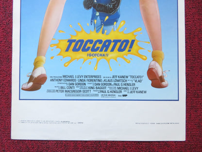 TOCCATO! / GOTCHA! ITALIAN LOCANDINA POSTER ANTHONY EDWARDS L. FIORENTINO 1985 Rendezvous Cinema Movie posters