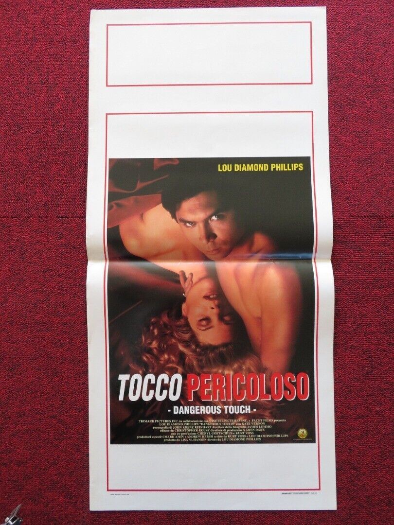 TOCCO PERICOLOSSO / dangerous touch ITALIAN LOCANDINA (27.5"x13") POSTER 1995 Movie posters
