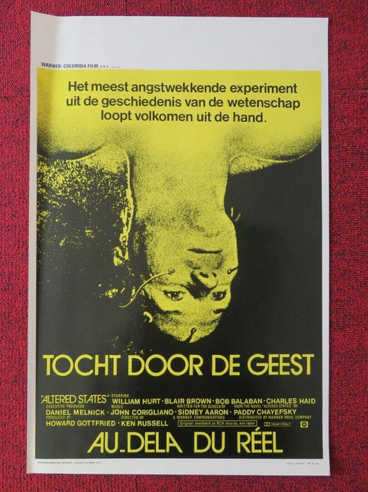 TOCHT DOOR DE GEEST / ALTERED STATES BELGIUM (21"x14") POSTER BLAIR BROWN 1980 Movie posters
