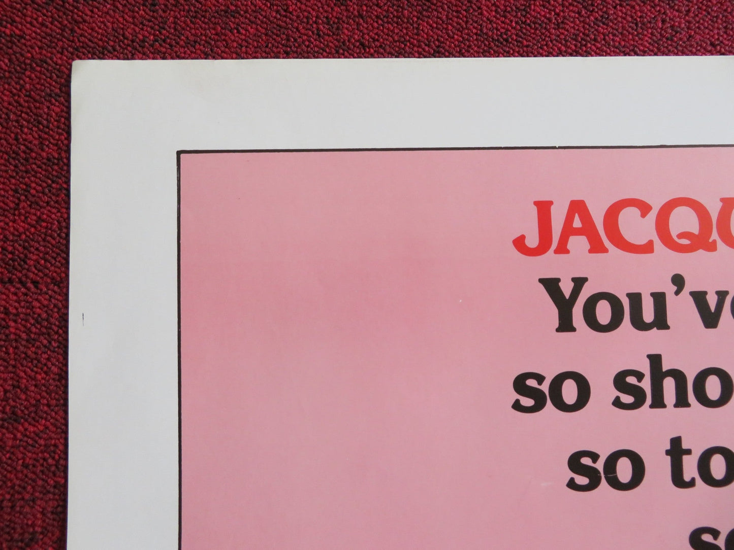 TOGETHER US TRI FOLDED ONE SHEET ROLLED POSTER JACQUELINE BISSET T. STAMP 1979 Rendezvous Cinema Movie posters